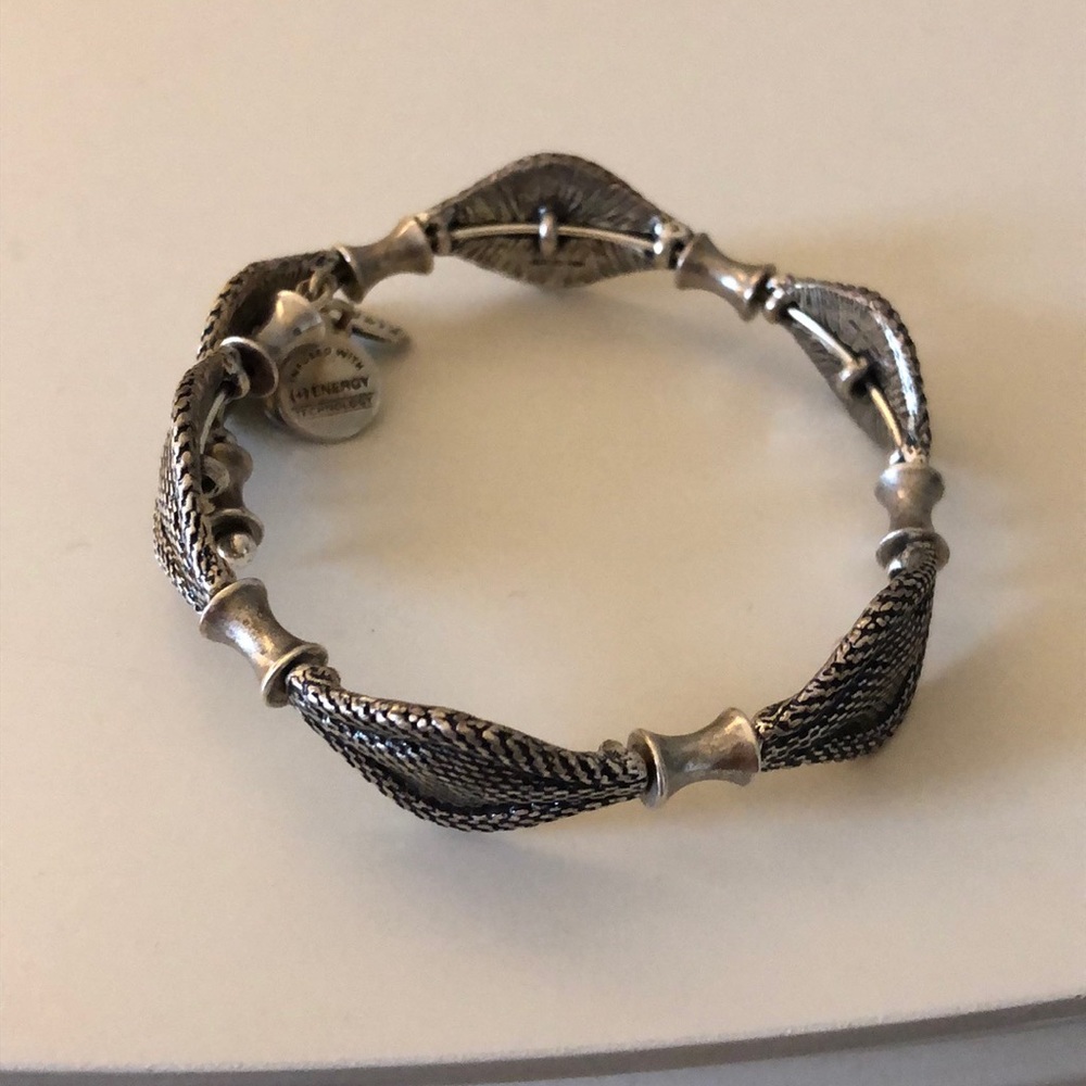 Alex and ani braided silver bracelet
